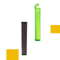 109mm Tube Vials – Poptop Pre-Roll Storage, 500 Pack (Transparent Yellow)