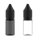 10ml Empty Bottles with Needle Dropper – Clear PET Bottles (Pack of 100)
