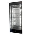Black Glass Display Cabinet with LED Lights
