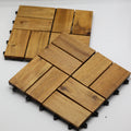 Deck Wooden Outdoor Tiles – Pack of 10, 30×30 cm, Free Shipping