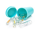 Glass Smoking Tip with 19 Dram Pop Top Container