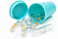 Glass Smoking Tip with 19 Dram Pop Top Container