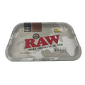 RAW Arctic Camo Grey Rolling Tray – Medium Metal Organizer