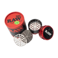 RAW Buddy Mill 60mm 3-Piece Adjustable Stainless Steel Herb Grinder – Red