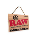 RAW Wooden Door Sign