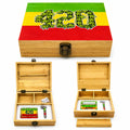 Reggae Flag 420 Wooden Rolling Box Set