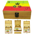 Reggae Leaf 420 Wooden Rolling Box Set