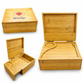Sparkys Large Wooden Rolling Box Organizer