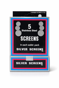 Stainless Steel Silver Screens 5 Pack Wallet | Premium Mesh Screen Filters | Bulk Available