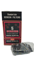 Standard Size Brass Screen Filters 5 Screens Per Wallet Pack | Durable Fine Mesh Replacement Screens